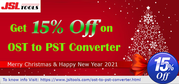 New Year Offer 2021 – 15% on JSLTools OST to PST Converter